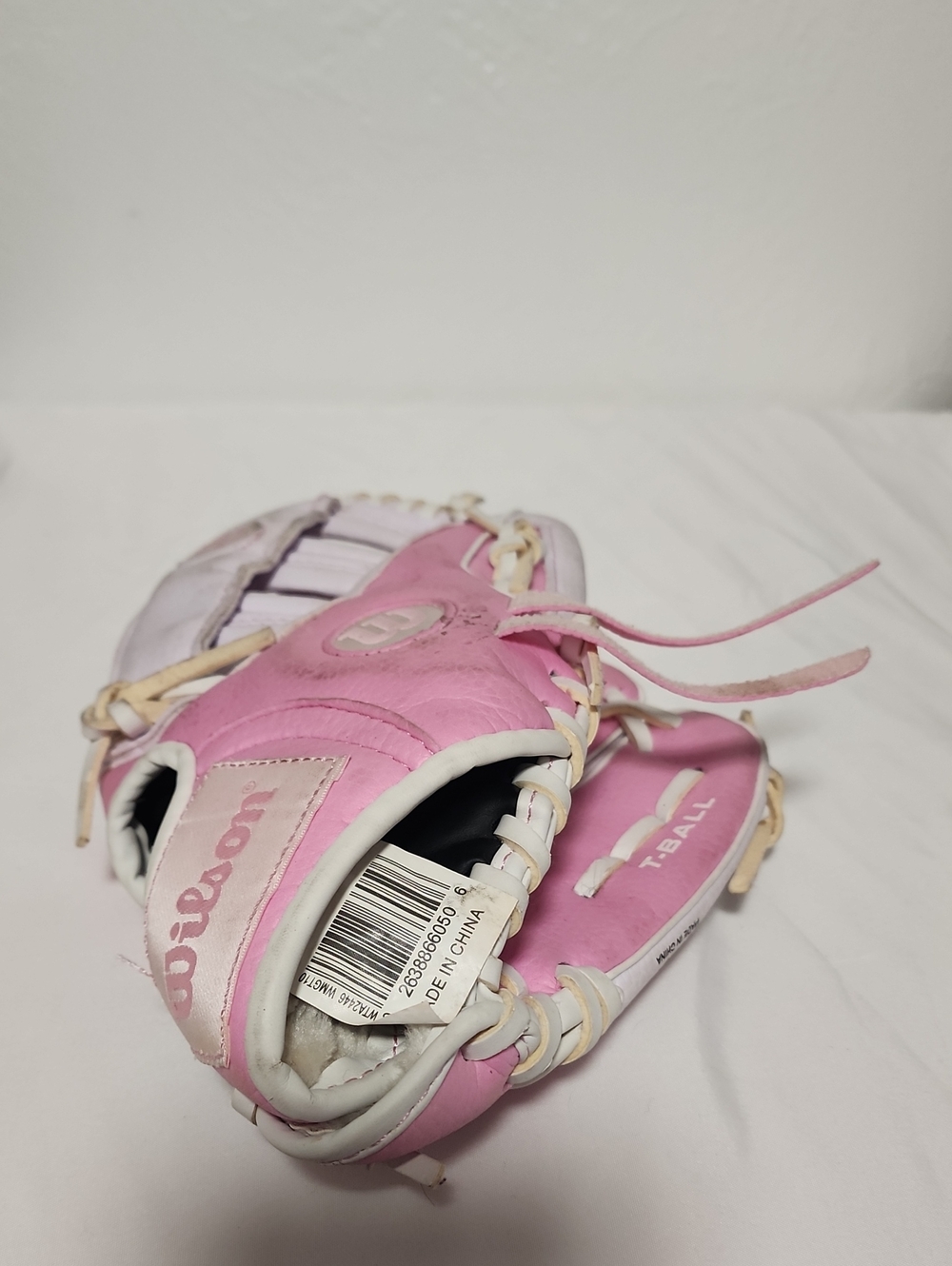 Wilson Pink and White T-Ball Glove